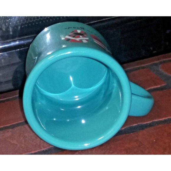 Life Is Good Turquoise Coffee Mug Heavy Stoneware NWOT FLIP FLOPS do what you... - Picture 5 of 7